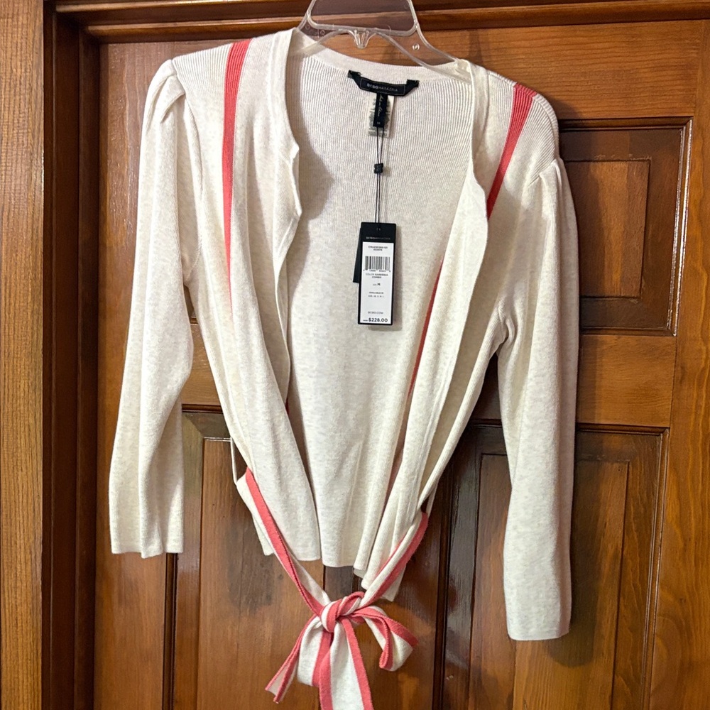NWT BCBG Maxazria sweater with tie